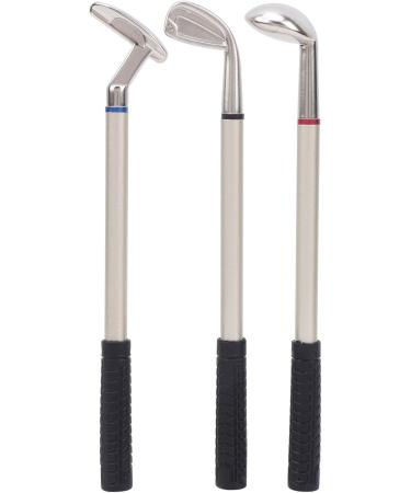 Keenso Mini Golf Ballpoint Scalery - Stylish Desk Decoration & Golf Gifts for Golfers | Unique Pen Holder with Golf Club & Clock (Black & White) - Buy Online on GoSupps.com