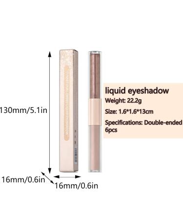 Buy Rosy Brown Liquid Eyeshadow - Matte & Glitter Dual-Ended Stick | Waterproof Long Lasting Eye Makeup | Prime & Quick Dry | International Shipping Available - Buy Online on GoSupps.com