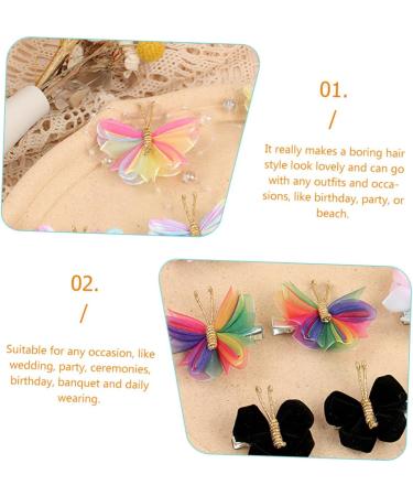 Beaupretty 12 Pairs Hair Barrettes Mini Hair Claw Clips Hair Accessories Hair Small Clips Pink Bows for Hair Clips for Hair Pin Fabric Child Little Girl Issue Card - Buy Online on GoSupps.com