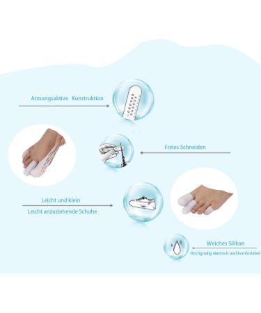 14-Part Silicone Toe Separator & Caps Set | Comfortable Protection for Blisters & Corns | Ideal for Hiking & Daily Use - Buy Online on GoSupps.com