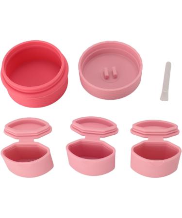 Silicone Travel Makeup Containers Silicone Cream Jars with Spoon 12ml Proof Portable Refillable Empty Ornaments Pills for Outdoor Use (Pink) - Buy Online on GoSupps.com