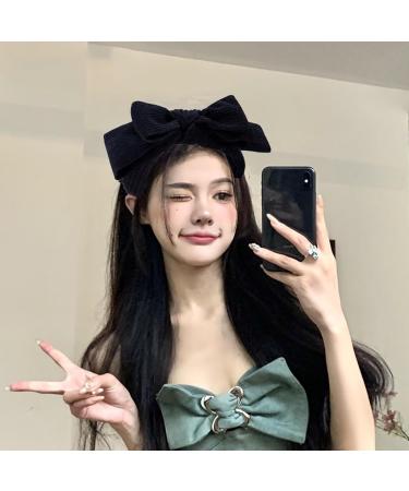 amangul Layered Bowknot Headbands for Woman Anti Slip Headbands Skincare Wide Brim Headband for Girls Washing Face Makeup(Khaki) - Buy Online on GoSupps.com