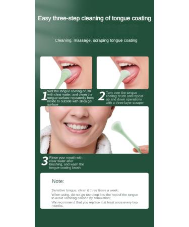 Buy Dcniyt Tongue Scraper - Soft Silicone Head Portable Non-Slip Tongue Cleaner for Fresh Breath - Orange Color - Buy Online on GoSupps.com