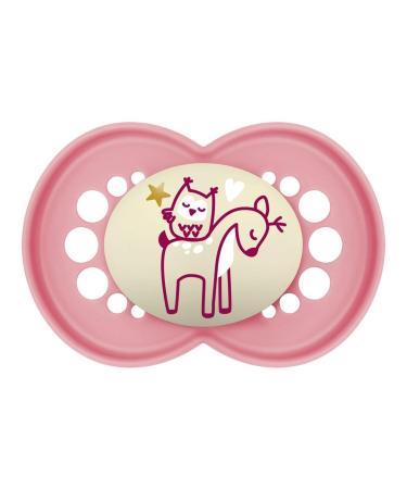 Buy Mam Original Pink Pacifiers 18+ Months - 3 Pack Silicone Baby Soothers with Sterilization Box Safe & Symmetrical Design - Buy Online on GoSupps.com