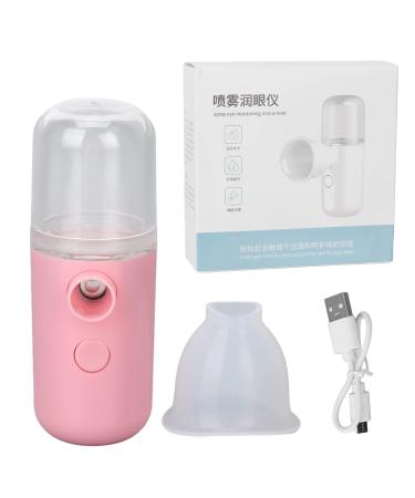 Eye Sprayer Moisturizing Comfortable Care Convenient Practical Compact Portable USB Charging Beauty Tools for Women (Pink)