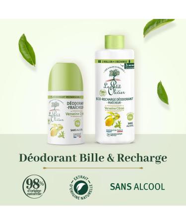  Le Petit Olivier LE PETIT OLIVIER - Eco-Refill - Fresh Deodorant - Lemon Verbena - Skin Friendly - 24 Hour Efficiency - Alcohol Free - 98% Natural Origin - Made in France - 100ml - Buy Online on GoSupps.com