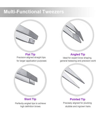 Silver Makeup Tweezers for Precise Eyebrow Hair Removal - Buy Online on GoSupps.com