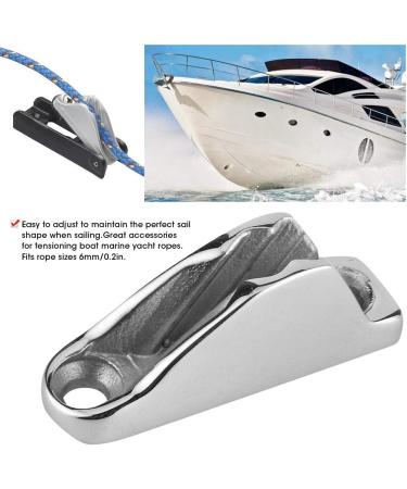 Stainless Steel Boat Clam Cleat for Rope - Acouto Rope Line Clamp | Marine Hardware Parts for Sailing, Kayak & Marine Accessories - Buy Online on GoSupps.com