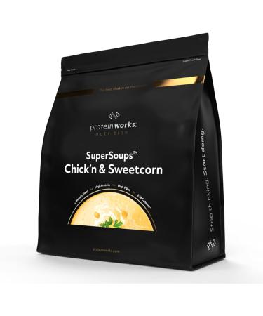 Protein Works - Super soups chicken and sweet corn instant soup less than 230 calories nutritious meal in less than 5 min - Buy Online on GoSupps.com