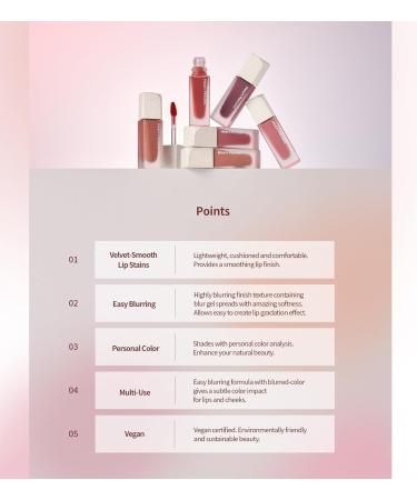 Heart Percent Dote on Mood Blurry Fog Tint - Velvety Matte Vegan Lip Stain #01 Mellow Peach | Lightweight & Creamy Color Analysis - Buy Online on GoSupps.com