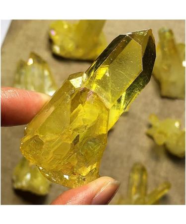 Gift Natural Yellow Crystal Quartz Citrine Cluster Specimen Ornaments Approx 6cm for Gemstones and Crystal Crystal Cluster 85-120g - Buy Online on GoSupps.com