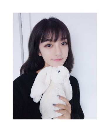 Lurrose One Piece Clip-in Hair Bangs | Black Fake Hairpieces for Everyday Cosplay & Carnival - Buy Online on GoSupps.com