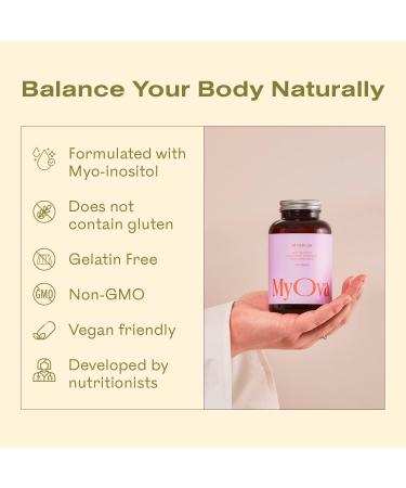 MyOva Myoplus Myo-Inositol PCOS Supplement - 4000mg Inositol with Folate & Chromium - 120 Vegan Tablets by MyOva - Buy Online on GoSupps.com