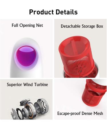 LED USB UV 5W Electronic Photocatalyst Mosquito Killer Lamp Insect Killer with Trap Lamp Photocatalyst Fly Repeller Bug Zapper White - Buy Online on GoSupps.com