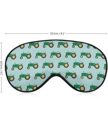 Green Tractor Sleep Eye Mask - Soft & Funny Blindfold for Travel - Buy Online on GoSupps.com