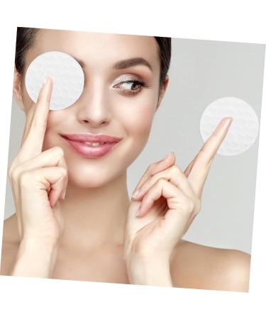 HONMEET 1 Round Cotton Pad Makeup Remover Pad Makeup Rounds Cotton Facial Discs Pads Cleansing Wipes Pad Makeup Cotton Pads Exfoliating Pads Pure Cotton White Make up - Buy Online on GoSupps.com