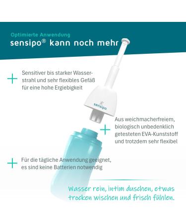Sensipo Po Shower & Intimate Care - Optimal Hygiene for Puerperium Motherhood Travel | International Shipping Available - Buy Online on GoSupps.com