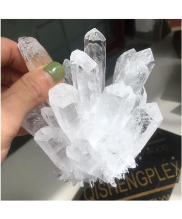 Crystal Hole 700-750g Natural Clear White Quartz Point Crystal Cluster Specimen 1PCS Crystal Hole - Buy Online on GoSupps.com