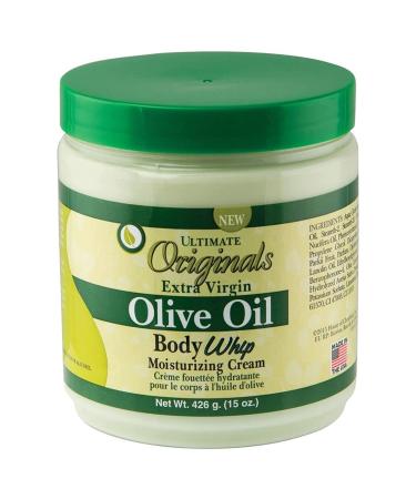 Originals by Africa's Best Extra-Virgin Olive Oil Body Whip Moisturizing Cream  A Higher Level of Moisturizing For Long Lasting Silky  Soft  Glowing Skin 15oz Jar