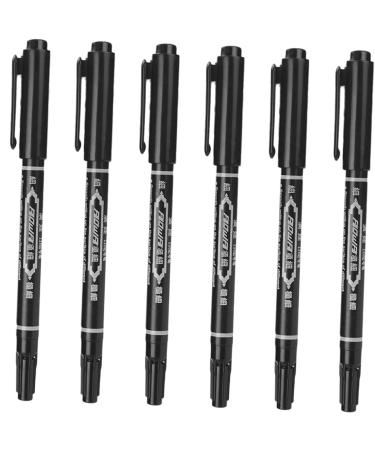 Didiseaon 6pcs Eyebrow Pen Eyebrow Pen Multifunctional Tattoos Pen Pen Accessories Make up 13.9x1.8cm Black