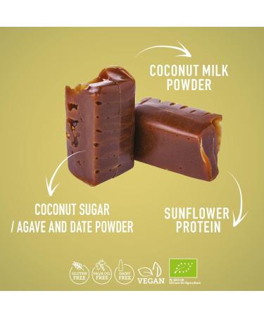 SUPER FUDGiO Vegan and gluten-free organic sweets - fruity mix - Candy made from natural ingredients - with 100% organic coconut - Buy Online on GoSupps.com