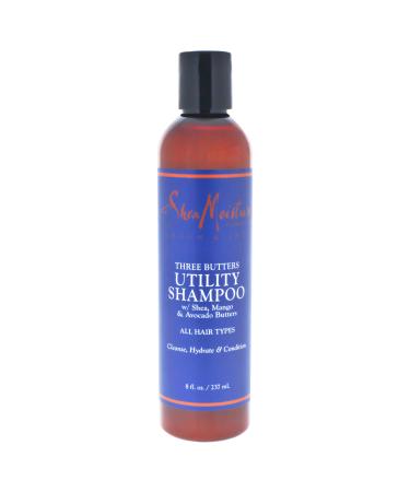 SheaMoisture Three Butters Utility Shampoo for Men 8 Ounce