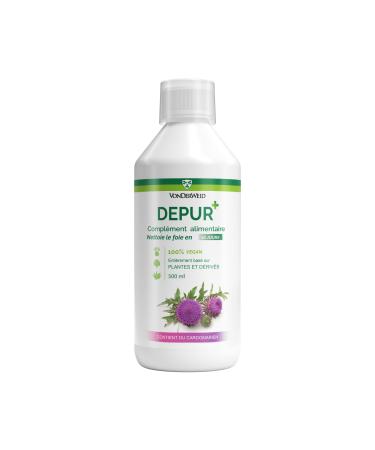 Vonderweid - DEPUR + | Strong Liver Detox | Draining Supplement F with Aloe Arborescens, Artichoke and Milk Thistle | Liver Purifying & Detoxifying | Vegan Supplement | 500ML