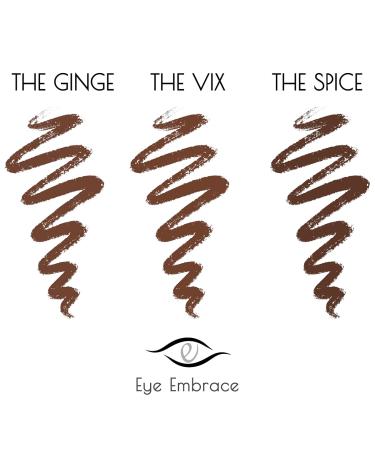 Eye Embrace Auburn Red Eyebrow Pencils Bundle - Waterproof Dual-Ended Angled Tip & Spoolie Brush (Cruelty-Free) - Buy Online on GoSupps.com