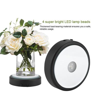 Lamp Base 3D Multicolor 4 LED Light Lamp Base Stand Holder LED Display Base Stand for Crystal Glass Art Decor - Buy Online on GoSupps.com