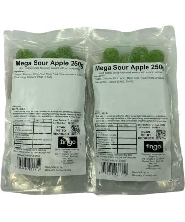 Mega Sour Apple Bombs (Extreemely Sour) 500 gram bag (1/2 kilo) - Buy Online on GoSupps.com