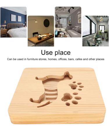 BAOFUYA Dog Shape 3D Wooden Lamp Wood Carving Lamp Dog Night Light 360 Degrees Irradiation Angle 3D Dog Wooden Lamp for Bedroom Living Room Study - Buy Online on GoSupps.com