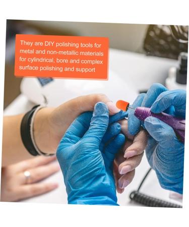 3 Sets Nail color sand cap nail art kit manicure tool grinding head nail polisher sand cap Sanding Caps nails sanding head nail sanding cap drill portable Inner ring plastic - Buy Online on GoSupps.com