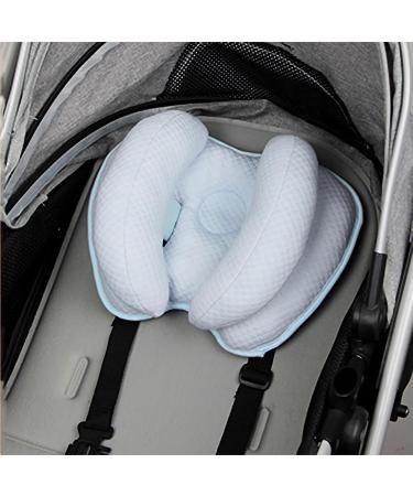 Infant Travel Cushion Pillow - Sky Blue Neck Support for Car Seat, Stroller & Toddler Comfort - Buy Online on GoSupps.com