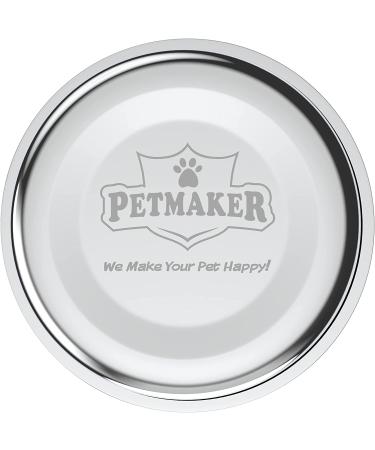 PETMAKER Stainless Steel Raised Food and Water Bowls with Decorative Stand - 2 Pack 6.5 Height - Buy Online on GoSupps.com