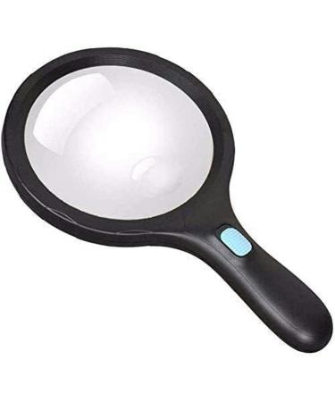 Portable Magnifier with Light Handheld 2 LED Light 45x Magnifier Reading for Task Full of Stars