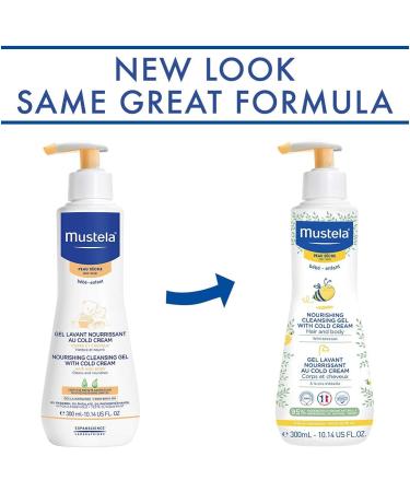 Mustela Nourishing Cleansing Gel with Cold Cream 300ml - Gentle Baby Wash - Buy Online on GoSupps.com