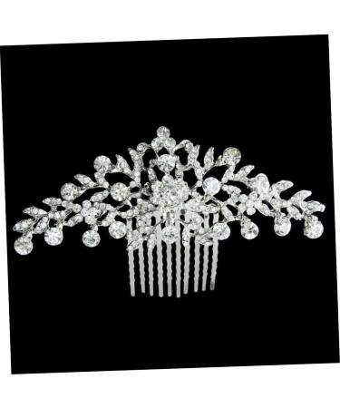 DOITOOL Vintage Silver Hair Side Combs Rhinestone Comb Crystal Headpiece Hair Accessory for Women Silver Headpiece Bridal Accessories Headwear Tiara Women's Entrained Rhinestones - Buy Online on GoSupps.com
