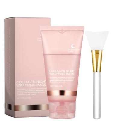 Night Wrapping - 75g Overnight Wrapping Peel Off Facial With Brush | Night Face Care Covers | Overnight Wrapping | Facial For Dry And Dehydrated Skin