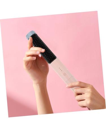 NOLITOY Heated Hair Straightener Brush - Dual Purpose Straightening Comb & Curls - Portable USB Charge - Purple Nylon Hair Tool for Effortless Styling - Buy Online on GoSupps.com