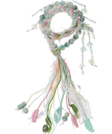 OralGos Colorful Tassel Bangle - Handmade Ethnic Theme Tibetan Bracelet | Unique Handwoven Jewelry for International Shipping - Buy Online on GoSupps.com