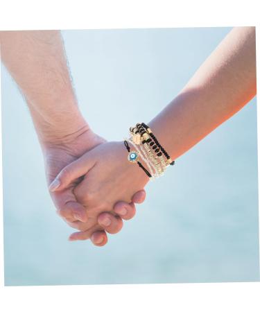 DIYEAH 6pcs Beaded Bracelet The Gift Trendy Gifts Lockets Boho Gifts Boho Decor Handmade Bracelet Vintage Bracelet Charm Bracelets Portable Combination Accessories Decorate Travel Pendant 6.50X6.50X0.50CM Black - Buy Online on GoSupps.com