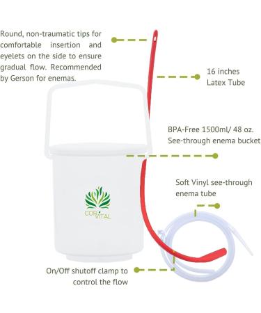 Try It Now Coffee Enema Kit - Organic Colon Cleansing with 1/2 LB Gerson Approved Therapy Roast - Home Detox Enema Bucket - Buy Online on GoSupps.com