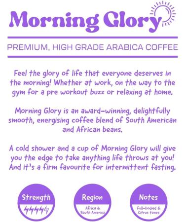 Buzzbox Coffee Beans 250g AWARD WINNING - Morning Glory Blend of two Medium Roast Speciality Single Origin whole Coffee Beans from Africa & South American Morning Glory Blend 250 g (Pack of 1) - Buy Online on GoSupps.com