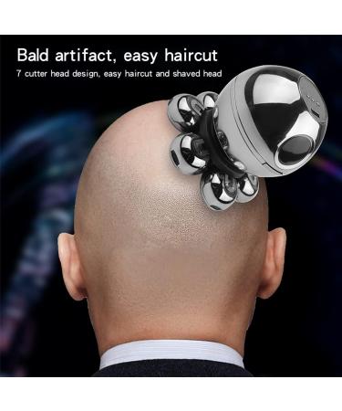 Wsidrnty Electric Barber for Men Rechargeable Bald Electric 7 Floating Heads Beard Nose Clipper Hair Trimmer - Buy Online on GoSupps.com