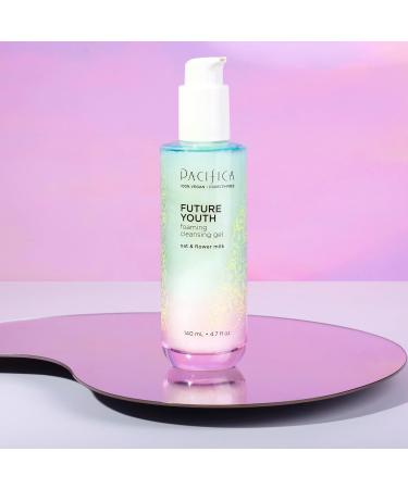 Pacifica Beauty Future Youth Foaming Cleansing Gel | Gentle Vegan Face Wash for All Skin Types | Alcohol-Free & Dermatologist Tested Makeup Remover - Buy Online on GoSupps.com