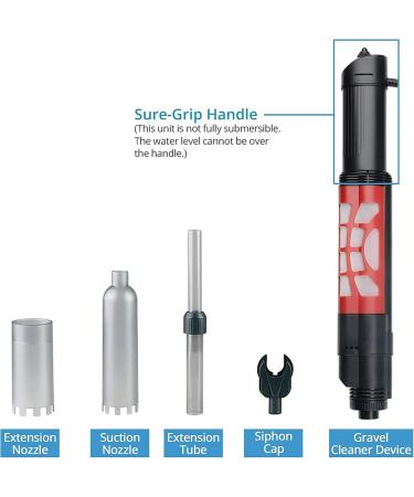 Toytexx Automatic Gravel Cleaner, Electric Aquarium Cleaner, Sludge Extractor for Medium and Large Tanks - Buy Online on GoSupps.com