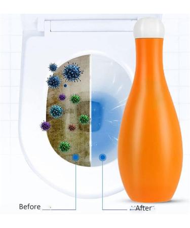 Bowling Blue Bubble Toilet Bowl Cleaner Toilet Bowling Bowl Cleaner Automatic Toilet Bowl Cleaner In Bottle Household Toilet Deodorant Long Lasting Fragrance Cleaner (2pcs) - Buy Online on GoSupps.com