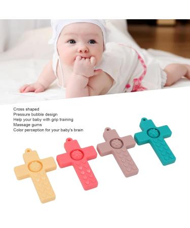 4 Silicone Baby Teething Rings - Infant Tooth Relief Soft Molar Toys for Soothing Gums - Buy Online on GoSupps.com