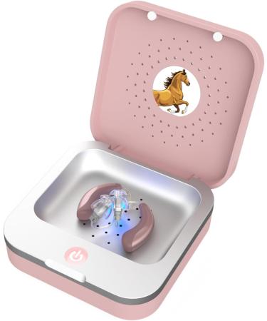 Flow Med Dry Care UV Box - Pink Hearing Aid Dryer & Cleaner with Case | Premium Hearing Aid Accessories - Buy Online on GoSupps.com