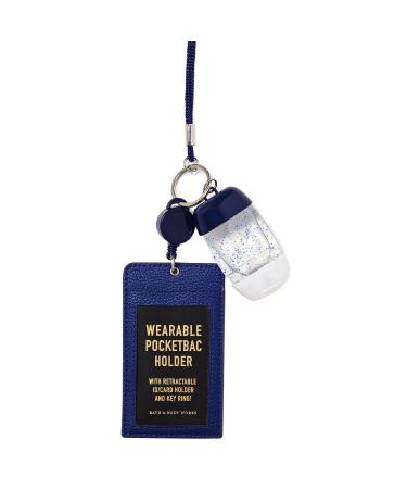 Wearable Navy ID Card PocketBac Holder- White Barn BBW